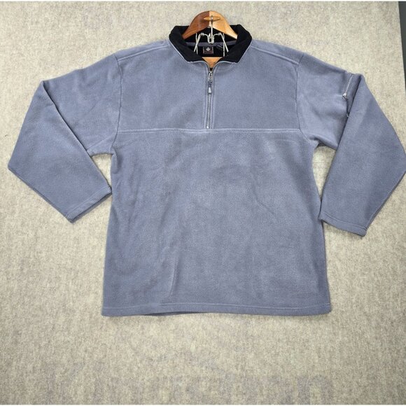 Foot Locker Mens XL Gray Fleece Pullover Quarter Zip Sweater - Picture 1 of 6